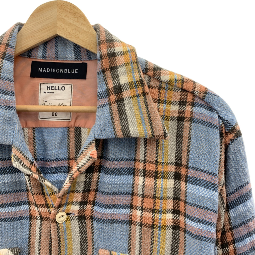MADISON BLUE / マディソンブルー | FLAP POCKET SHIRT CHECK コットン チェック シャツ | 00 | レディース