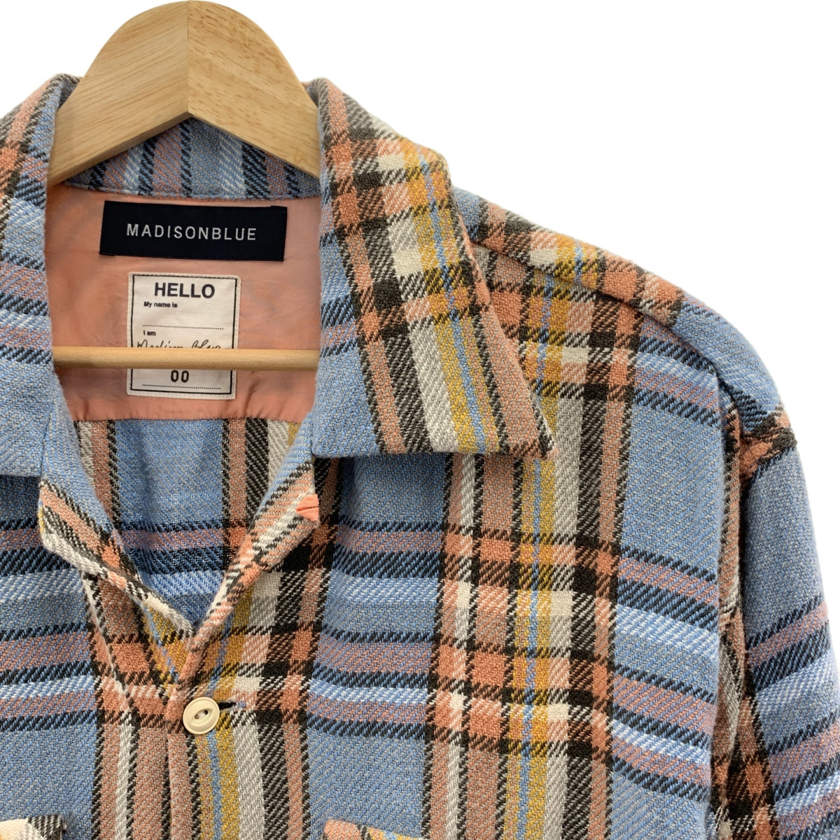 MADISON BLUE / 매디슨 블루 | FLAP POCKET SHIRT CHECK 코튼 체크 셔츠 | 00 | 여성