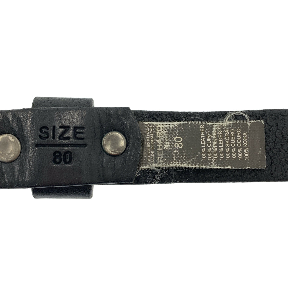 REHARD | REHARD 皮革鉚釘皮帶 / 男女通用 | 尺寸 80 | 其他