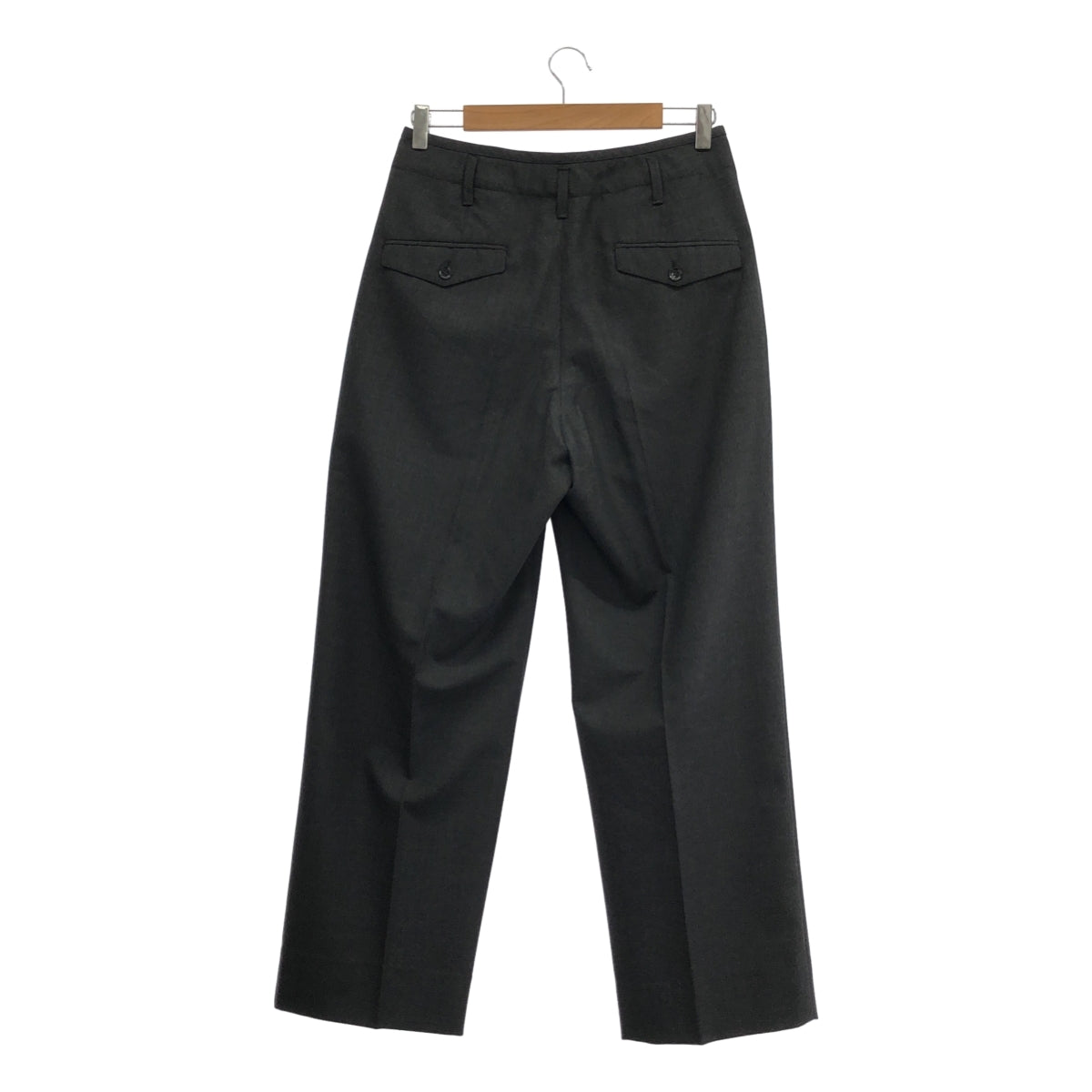 LEMAIRE / 르메르 | PLEATED PANTS - TROPICAL POLY WOOL 울 와이드 2 탁 팬츠 | 46 | 맨즈