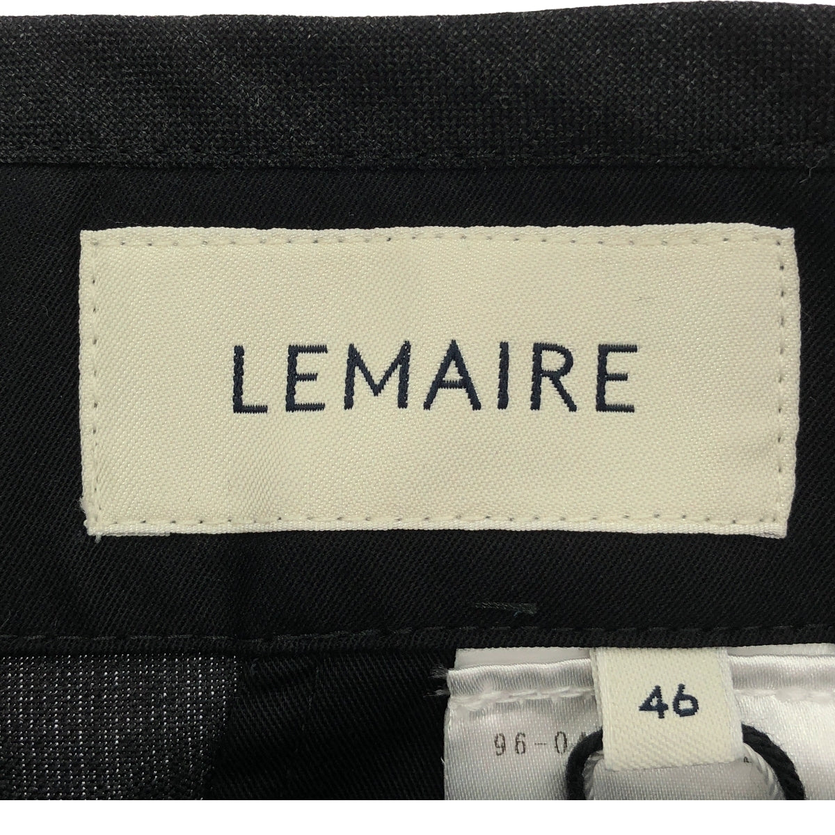 LEMAIRE / 르메르 | PLEATED PANTS - TROPICAL POLY WOOL 울 와이드 2 탁 팬츠 | 46 | 맨즈