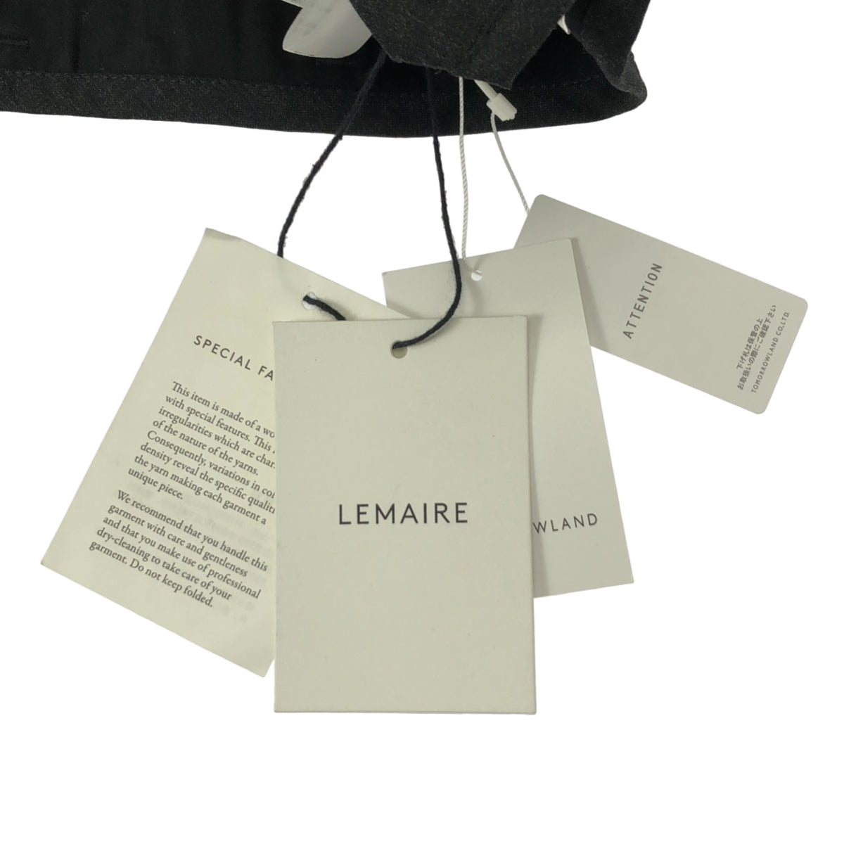 LEMAIRE / 르메르 | PLEATED PANTS - TROPICAL POLY WOOL 울 와이드 2 탁 팬츠 | 46 | 맨즈