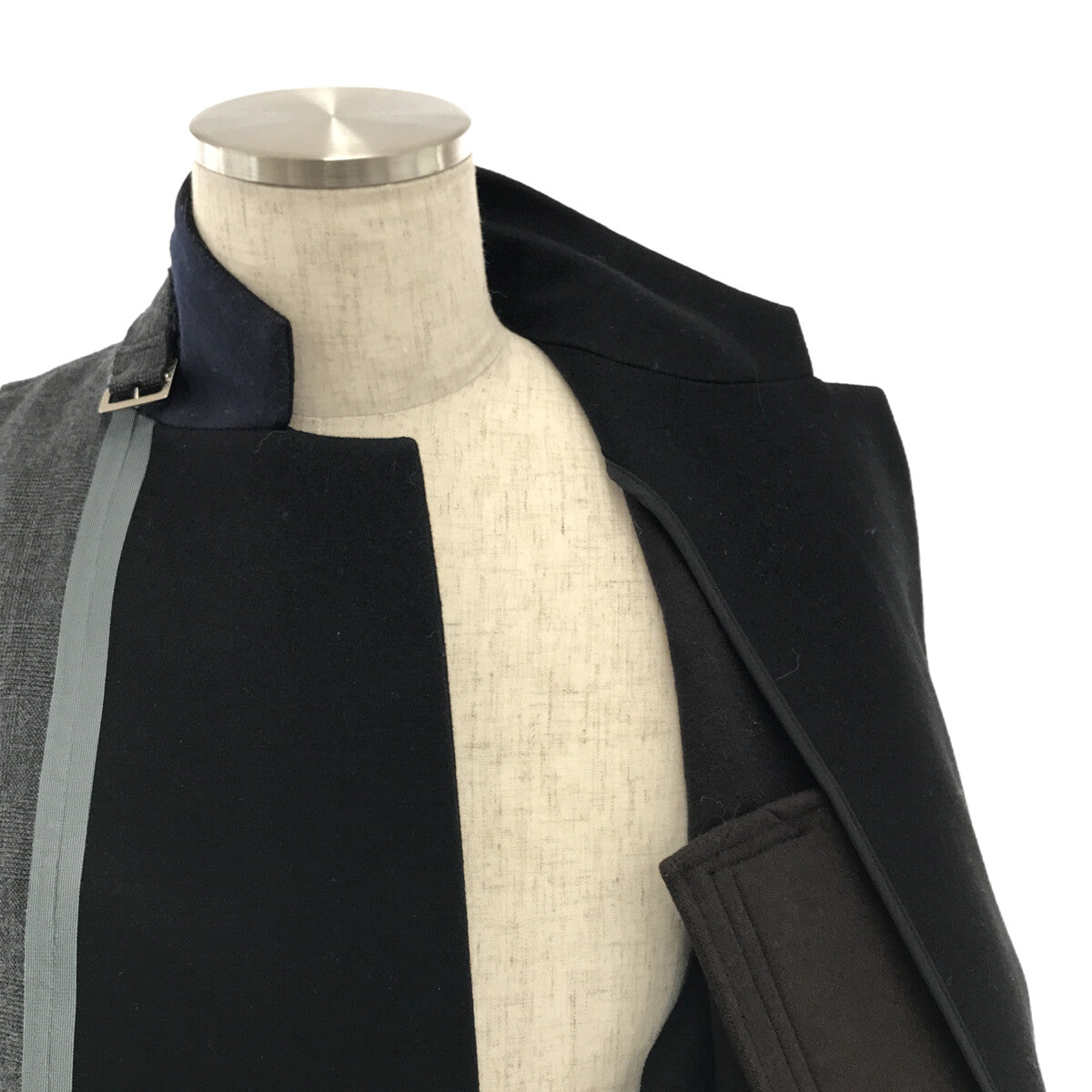 [狀況良好] sacai | 2022秋冬 |格紋粘合夾克 | 1 |灰色 |男士