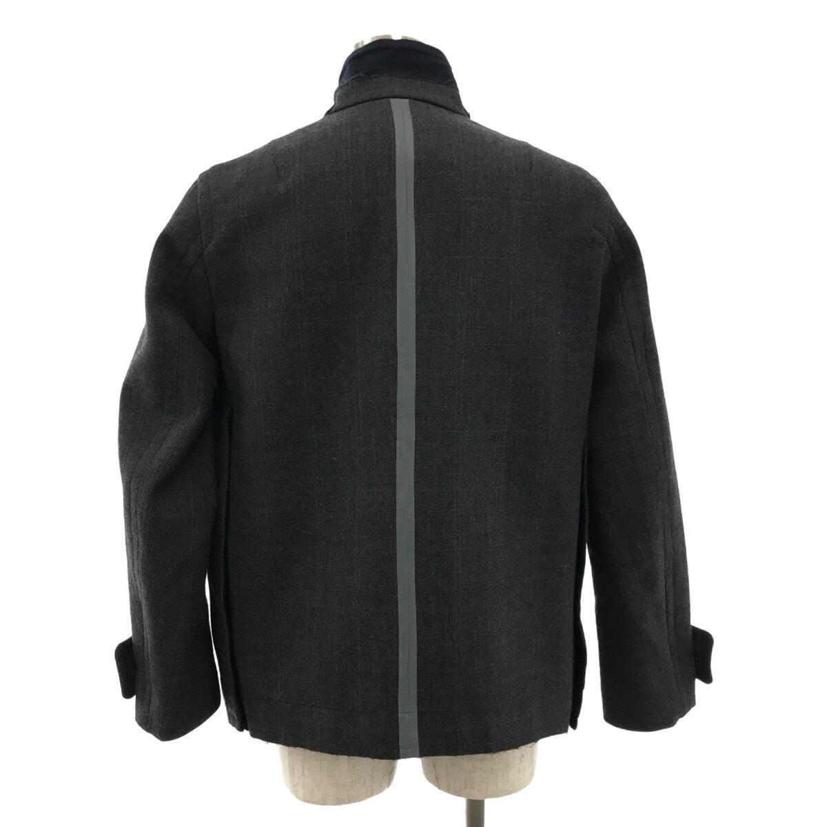 [狀況良好] sacai | 2022秋冬 |格紋粘合夾克 | 1 |灰色 |男士