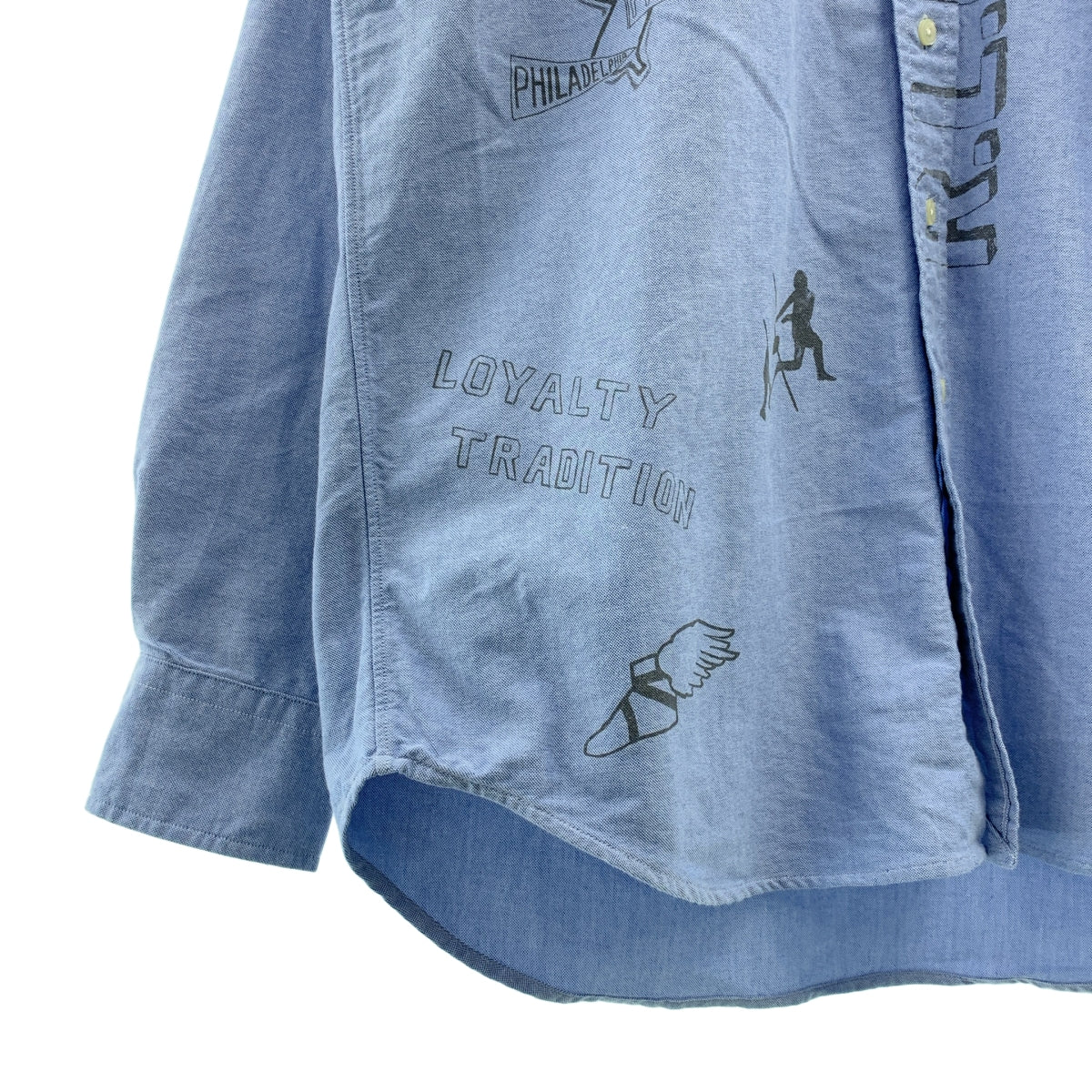 RALPH LAUREN POLO 衫 | 訂製圖案牛津襯衫 | XS |