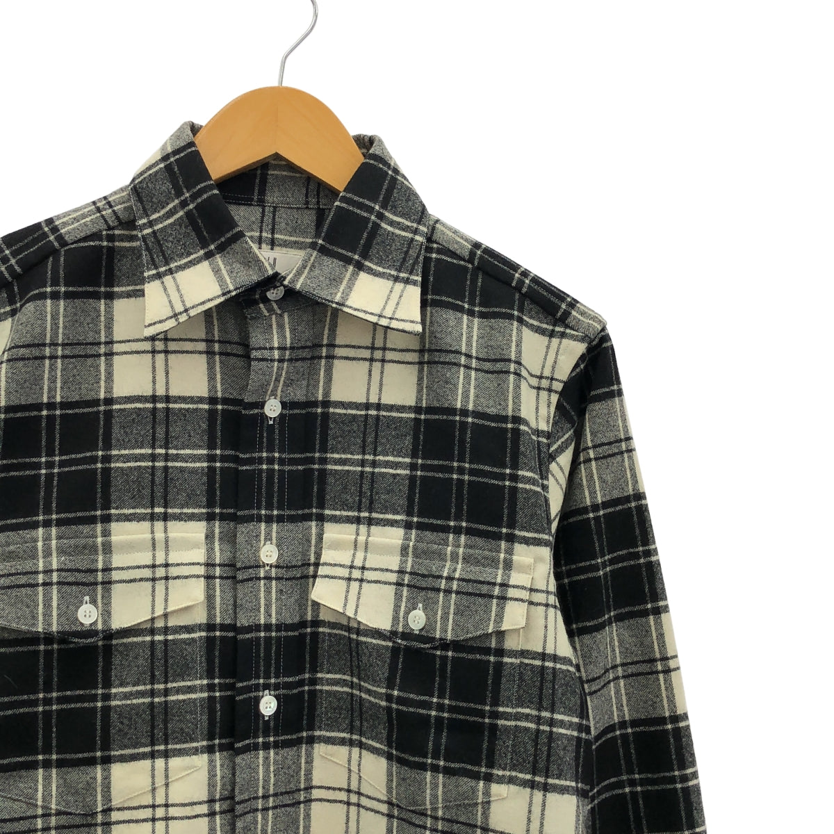 Dunhill | 羊毛格紋 CPO 襯衫 | M 碼 | 男款