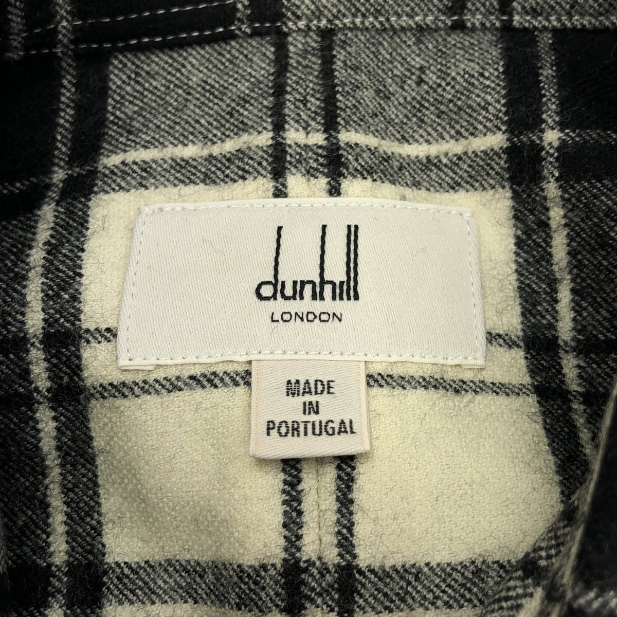 Dunhill | 羊毛格紋 CPO 襯衫 | M 碼 | 男款