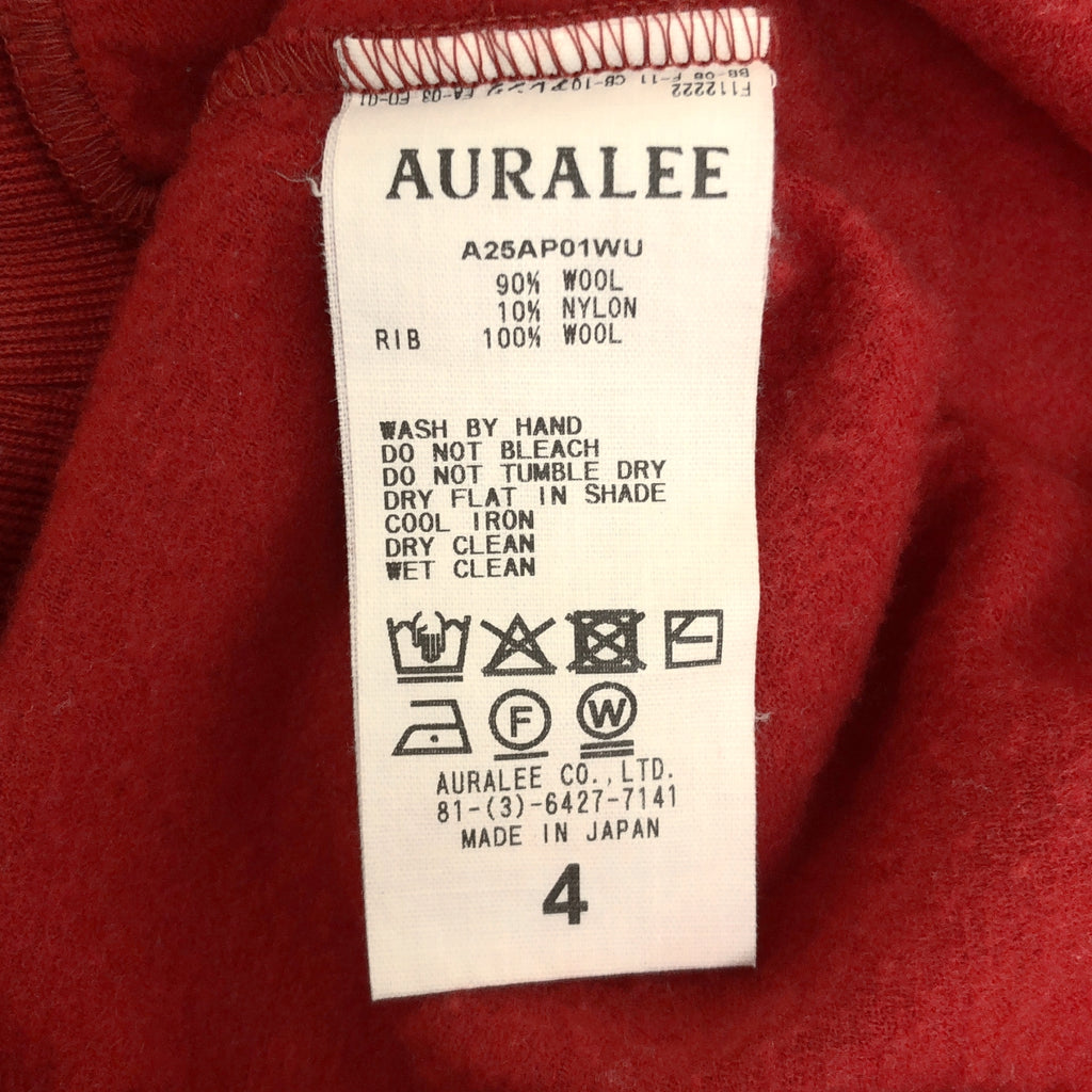 AURALEE / オーラリー | 2025AW | LIGHT WOOL SWEAT HALF ZIP P/O ウール ハーフジップ スウェット | 4 | メンズ