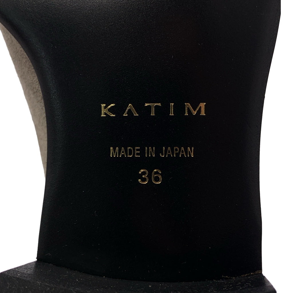 【美品】  KATIM / カチム | MEKKA / スエード切替 レザー ストラップ シューズ 革靴 | 36 | MATTE GRAY | レディース