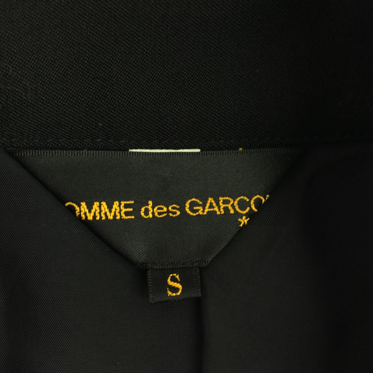 COMME des GARCONS / 컴데 갤슨 | 2010AW | 라운드 컬러 개더 더블 코트 | S | 블랙 | 여성
