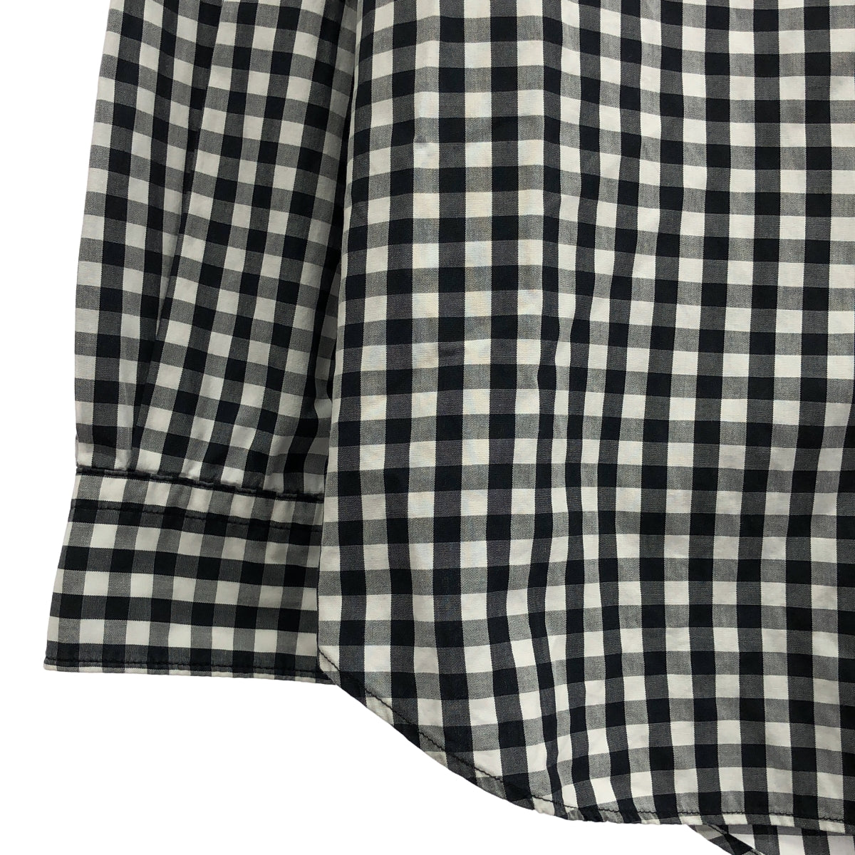 COMME des GARCONS HOMME / 콤데 갤슨 옴므 | 2007AW | 울 전환 깅엄 체크 셔츠 | M | 남성
