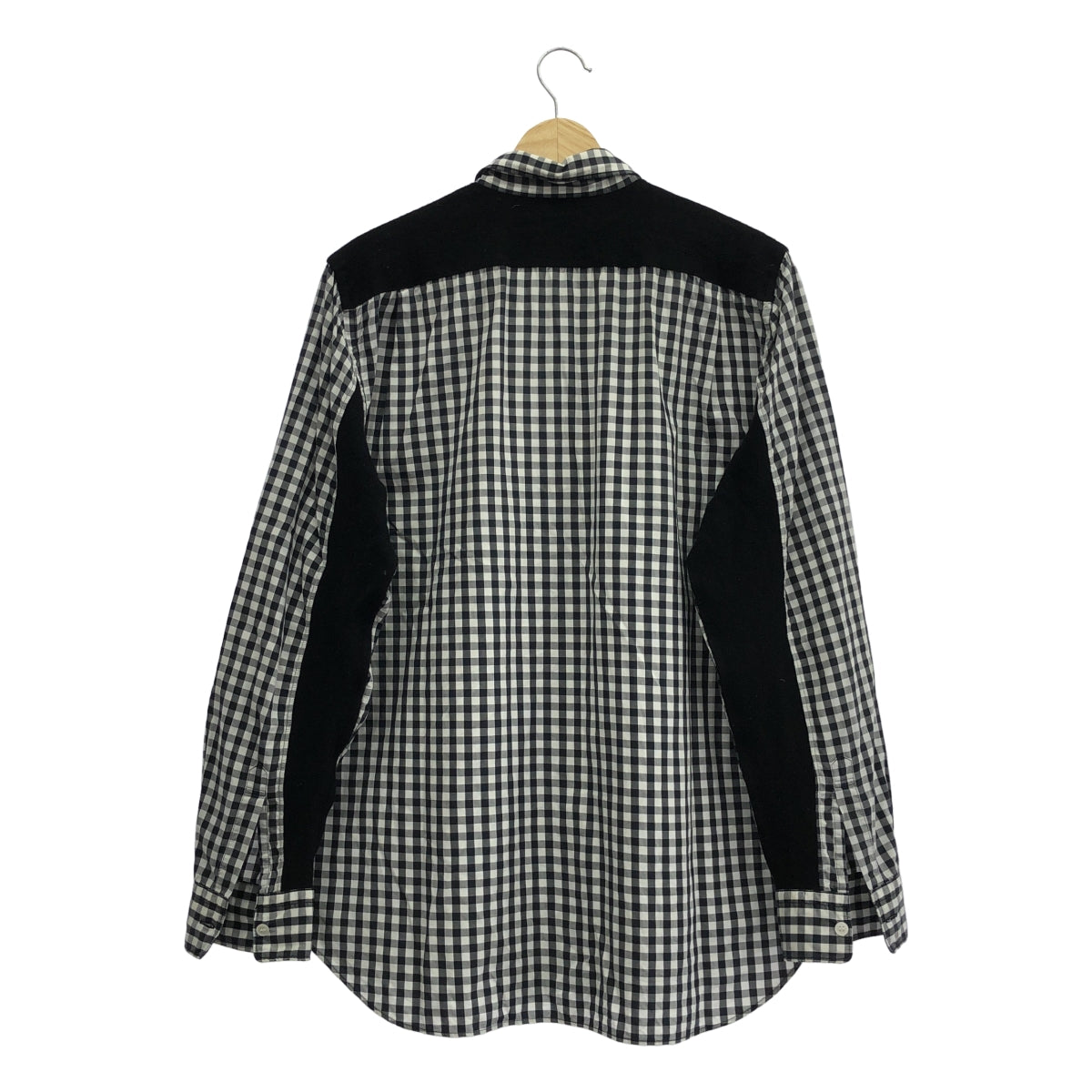 COMME des GARCONS HOMME / 콤데 갤슨 옴므 | 2007AW | 울 전환 깅엄 체크 셔츠 | M | 남성