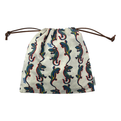 LOEWE / ロエベ | × Paula's Ibiza パウラズイビザコラボ リザード柄 ドローストリング 巾着ポーチ |