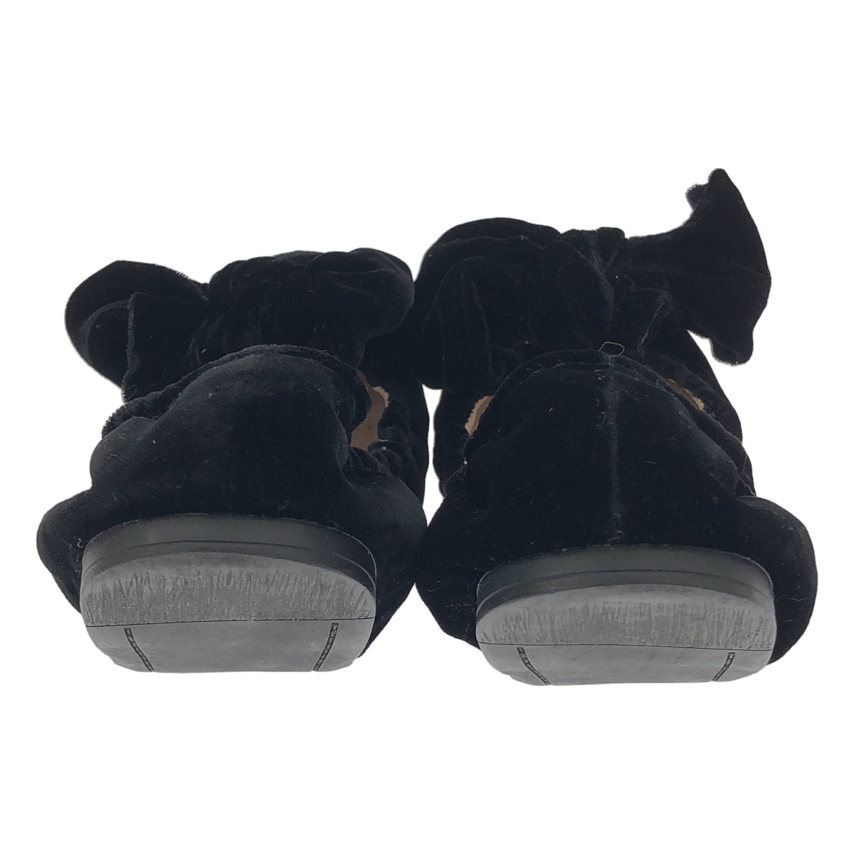 miu miu / ミュウミュウ | ベロア ギャザー フラット パンプス |