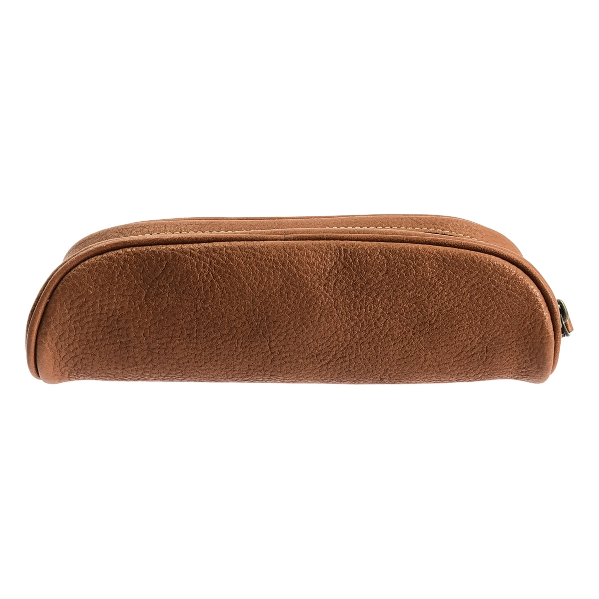 [狀況極佳] Tsuchiya 包 | Tone Oil Nume 橢圓形筆盒 | 棕色