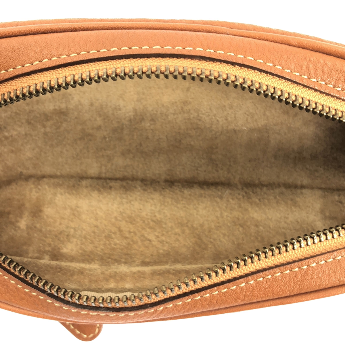 [狀況極佳] Tsuchiya 包 | Tone Oil Nume 橢圓形筆盒 | 棕色