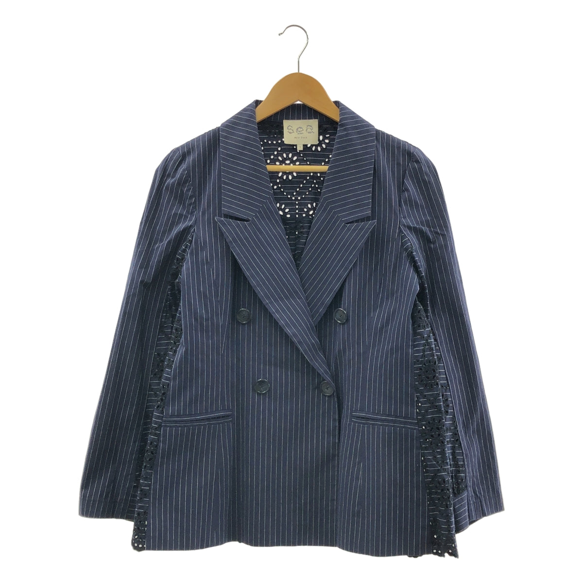 SEA / シー | パンチング レース ダブルブレスト オーバー ジャケット | S | レディース