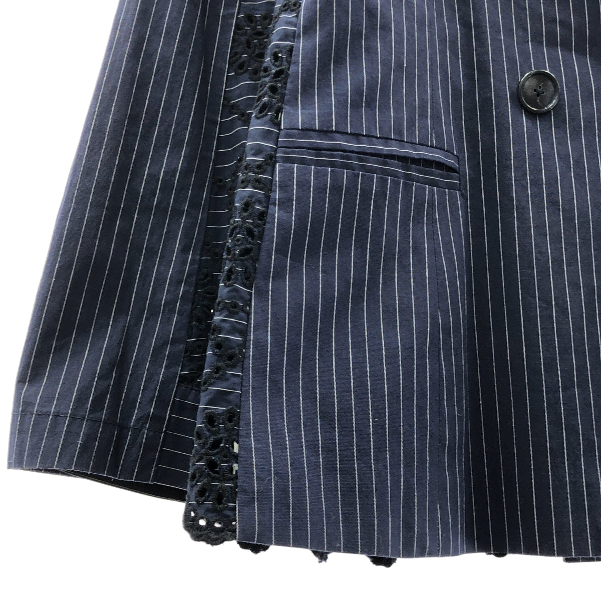 SEA / シー | パンチング レース ダブルブレスト オーバー ジャケット | S | レディース