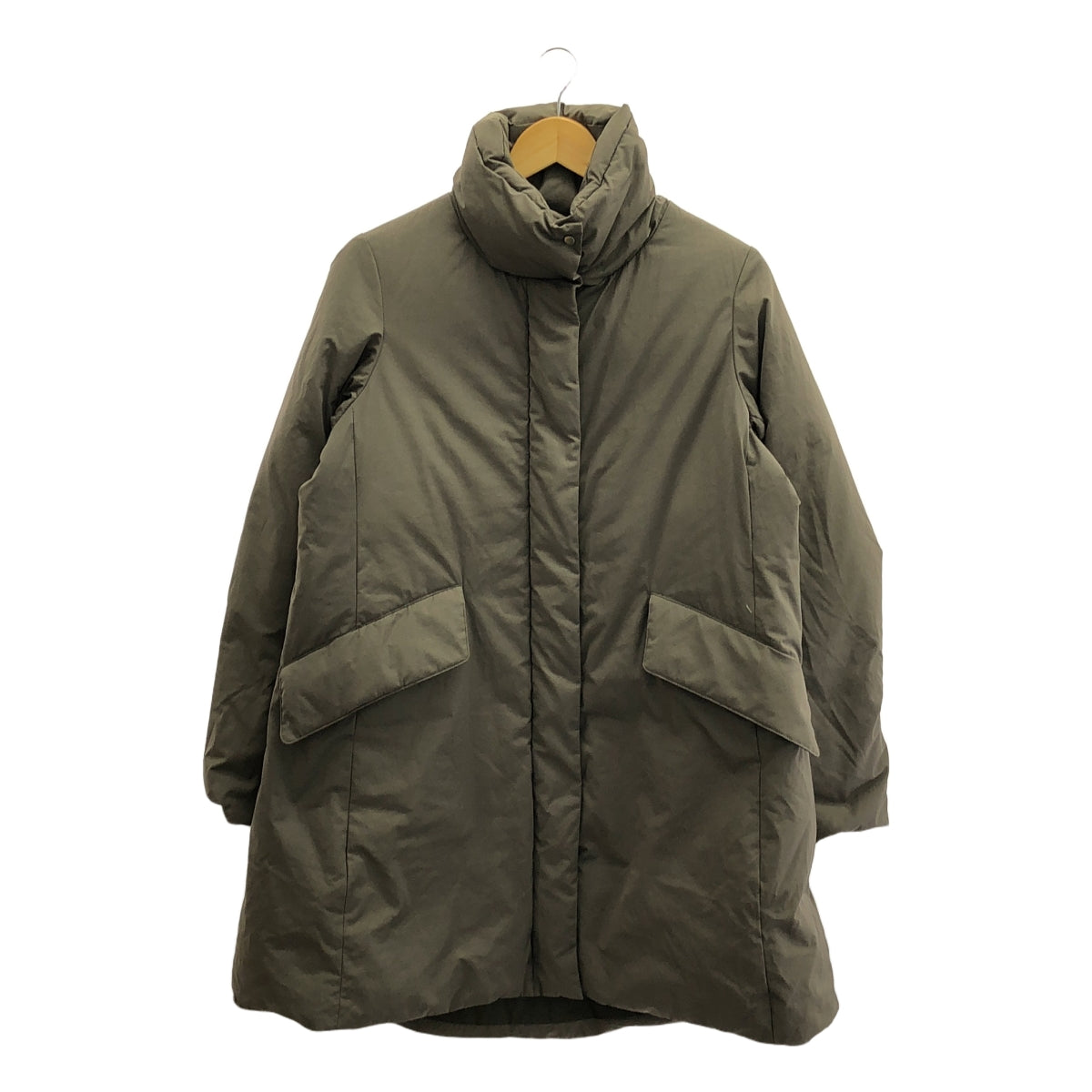 DEMI-LUXE BEAMS | 塔夫綢無縫羽絨大衣 | 38 | 卡其色 | 女款