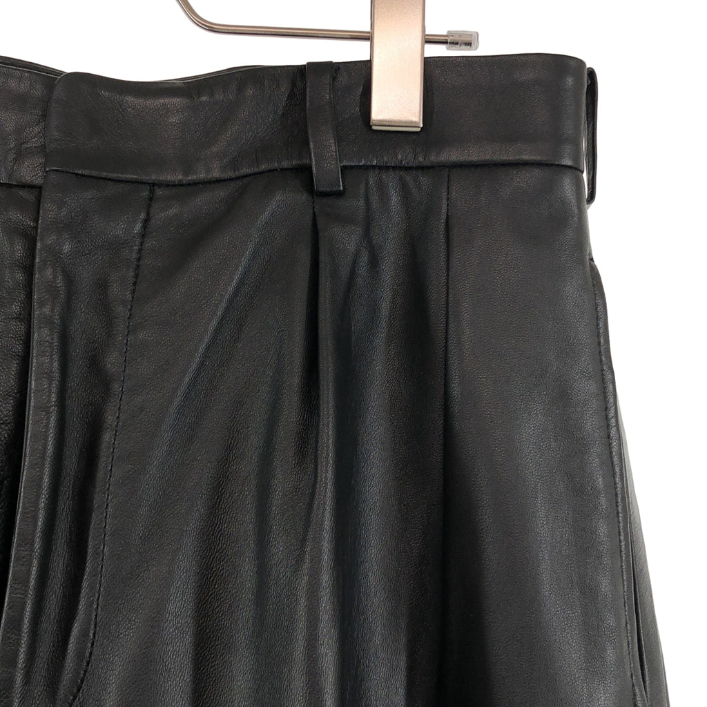 Edition / エディション トゥモローランド | 羊革 ラムレザー 2タック ワイド パンツ | L | メンズ