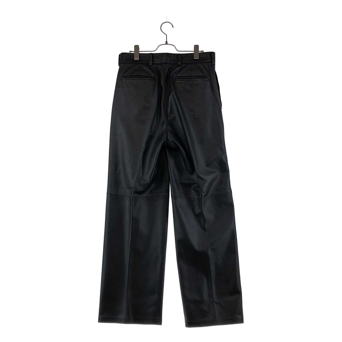 Edition / エディション トゥモローランド | 羊革 ラムレザー 2タック ワイド パンツ | L | メンズ