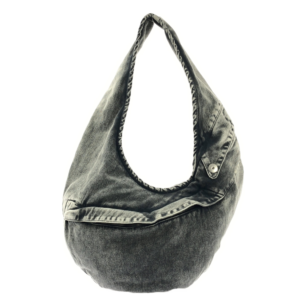 [狀況極佳] Omar Afridi | 2024 秋冬系列 | MIDI Lidia 包 牛仔肩背包 | 灰色 | 男士