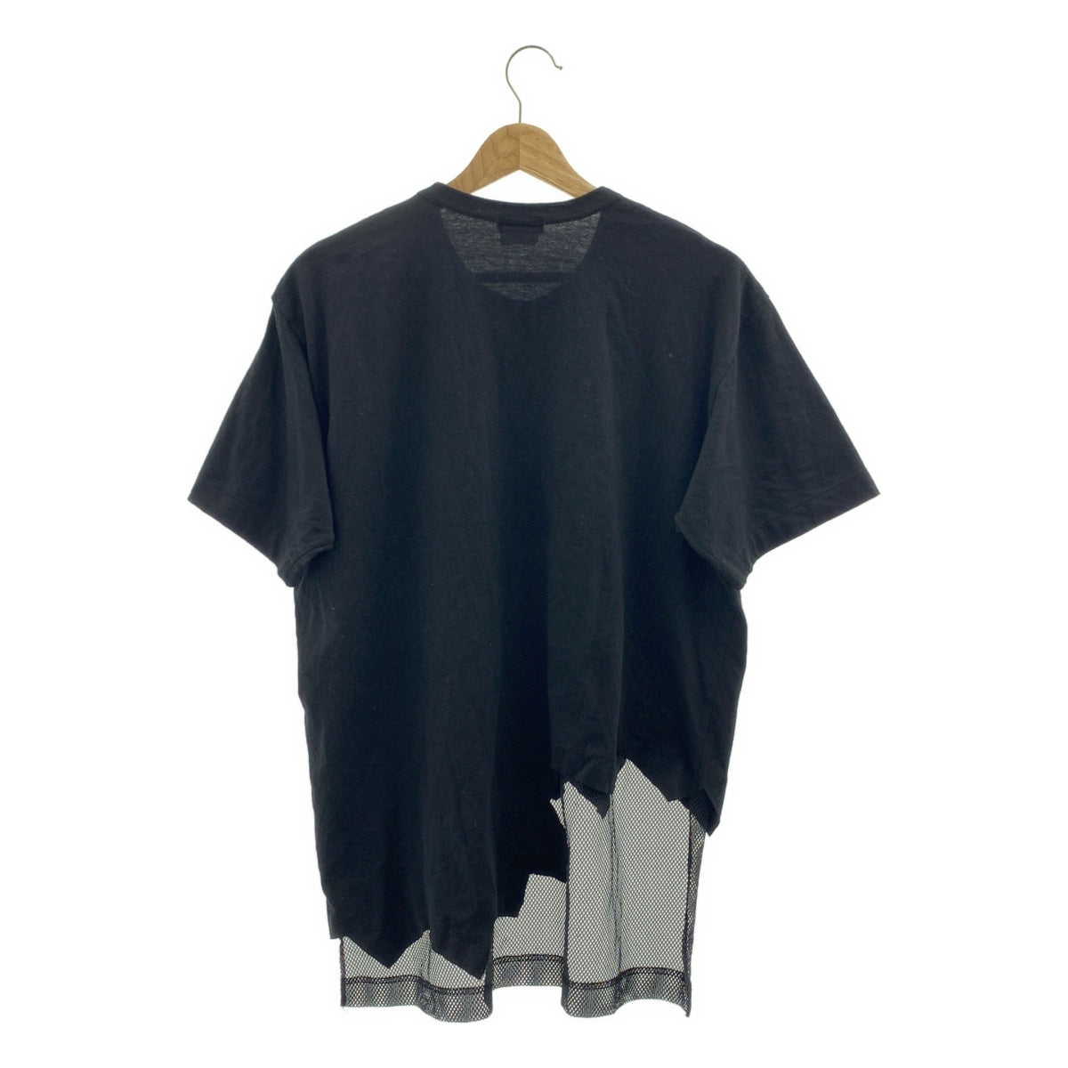 COMME des GARÇONS HOMME PLUS | 2016 春夏 |破爛剪裁/網布邊飾圓領T 卹| L 號 |