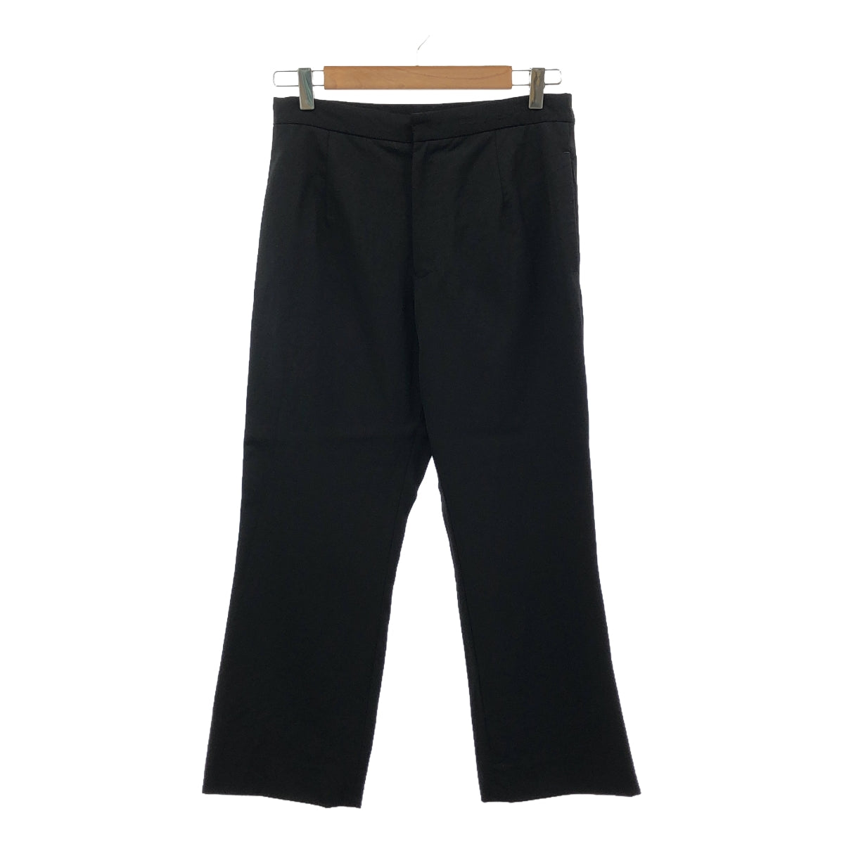 Y's / 와이즈 요우지야마모토 | 울 개버진 슬랙스 팬츠 | 3 | 블랙 | 여성