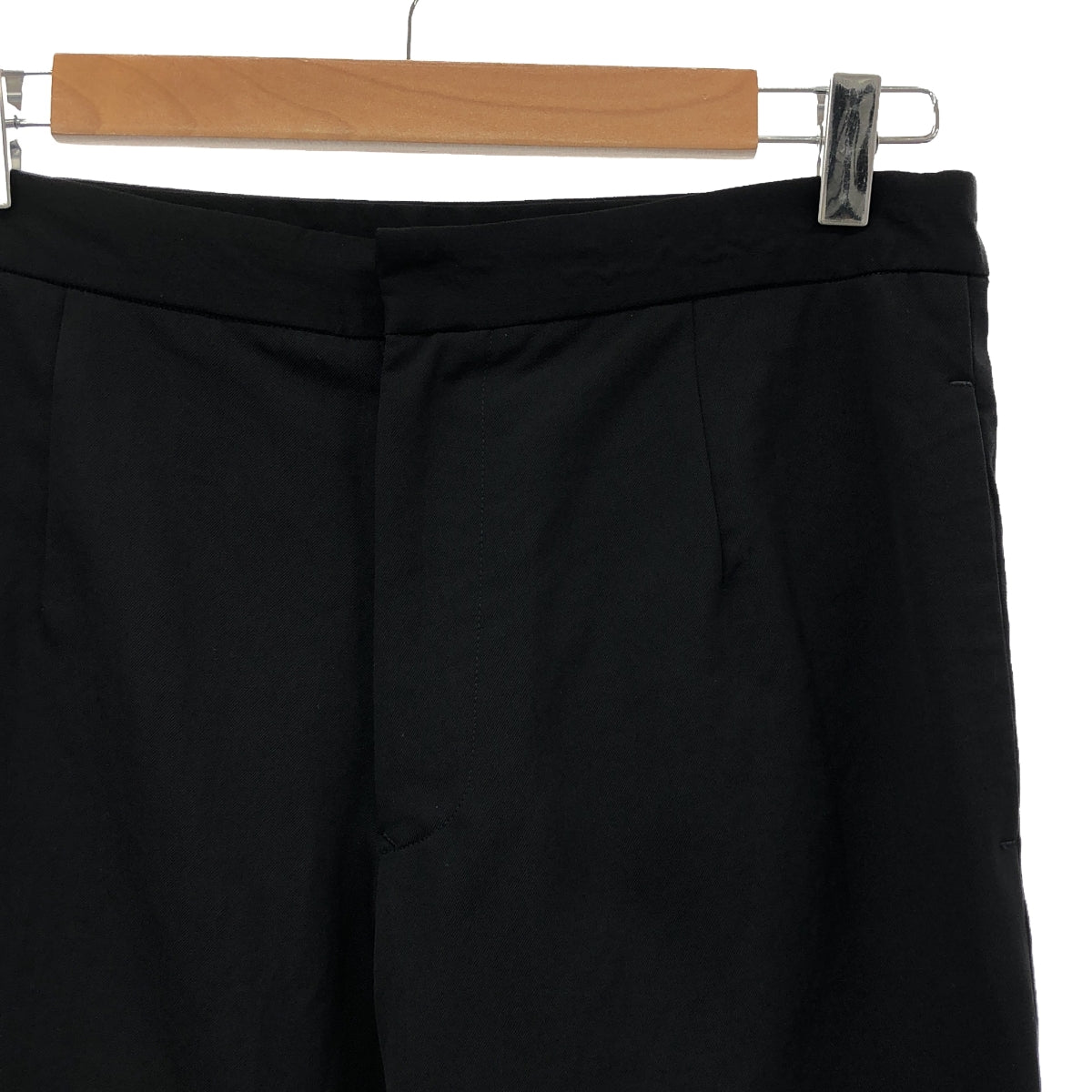 Y's / 와이즈 요우지야마모토 | 울 개버진 슬랙스 팬츠 | 3 | 블랙 | 여성