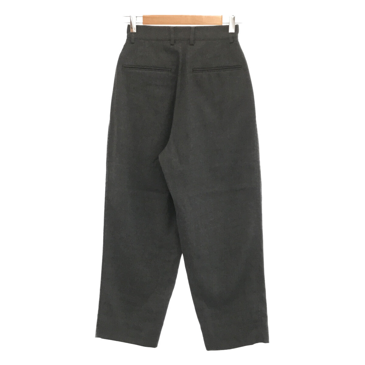 IENA / 예나 | 2022AW LA BOUCLE 울 탁스 럭스 팬츠 | 34 | 회색 | 여성