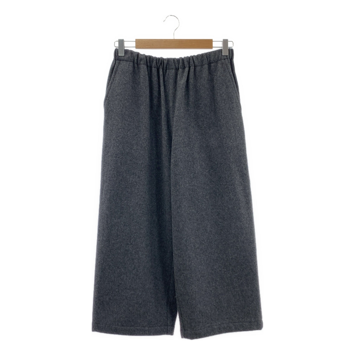 COMME des GARÇONS | 經編針織布料2016 秋冬 |羊毛闊腿休閒褲 |