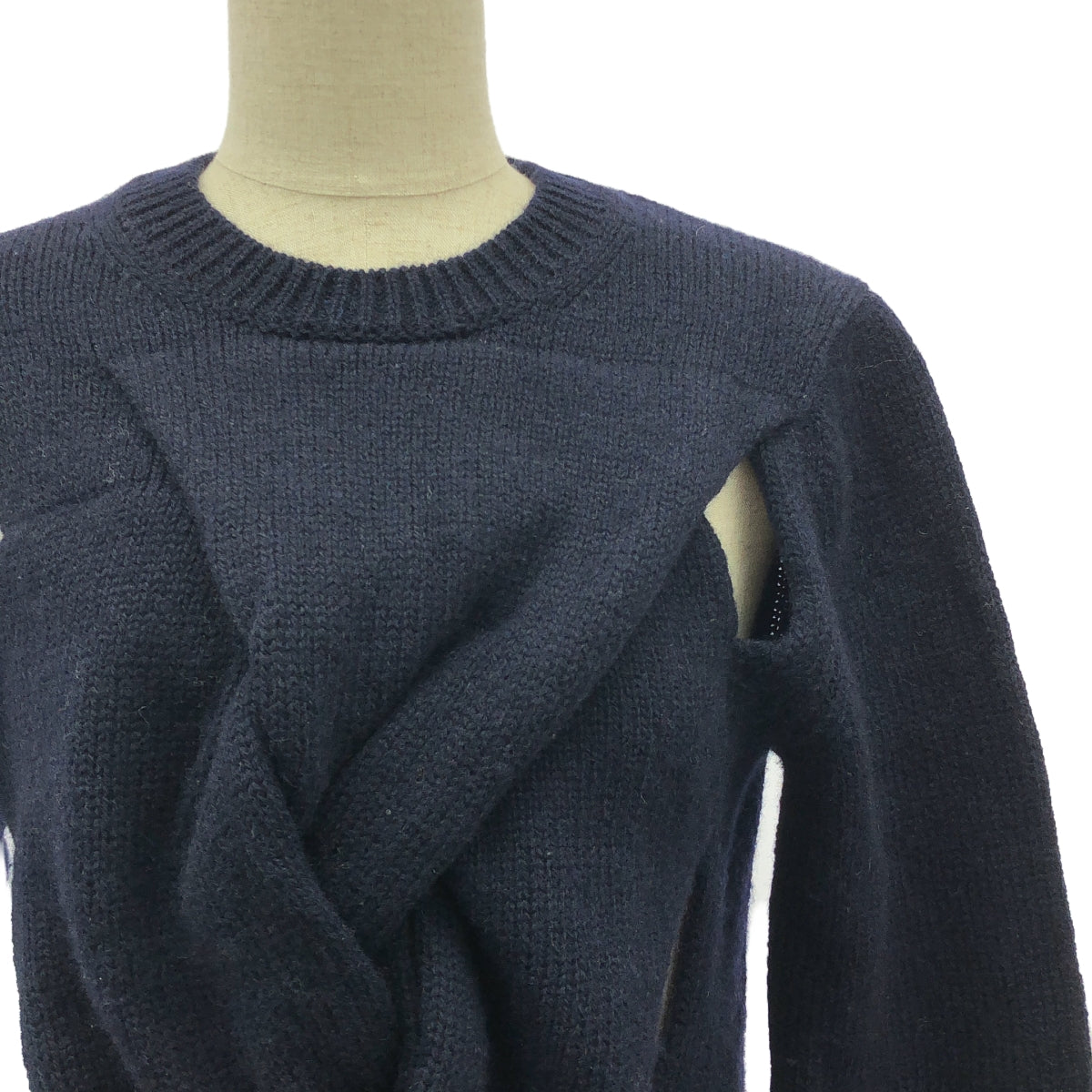 COMME des GARCONS | 2014AW | Wool deformed long knit pullover | S | Women's