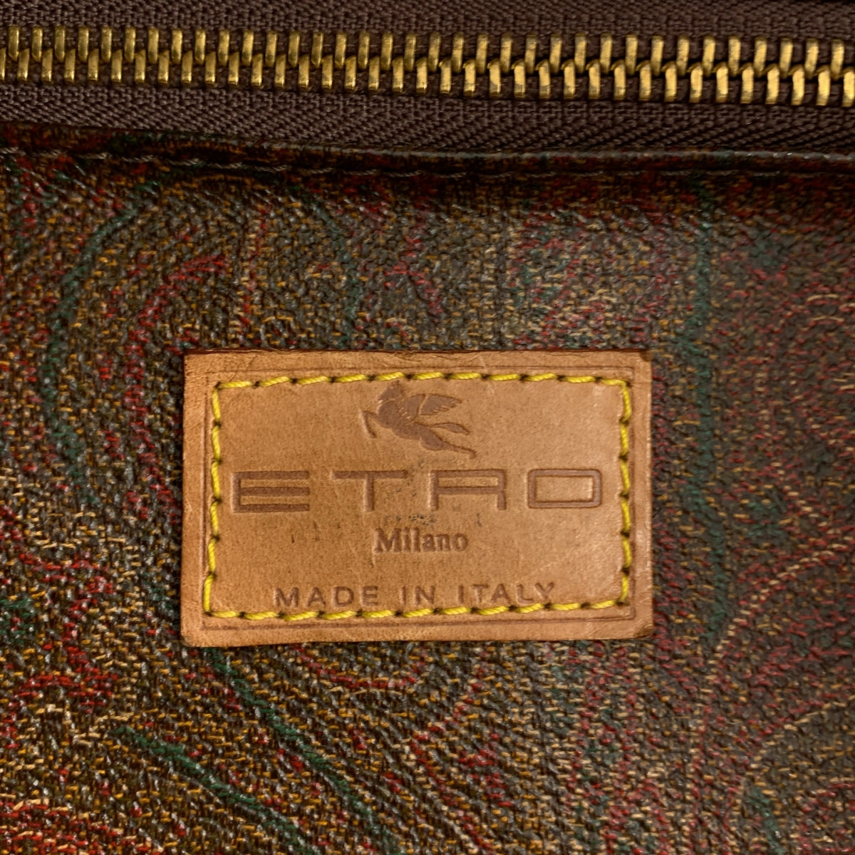 ETRO / 에트로 | 가죽 페이즐리 무늬 2WAY 보스턴 백 | 브라운 | 여성