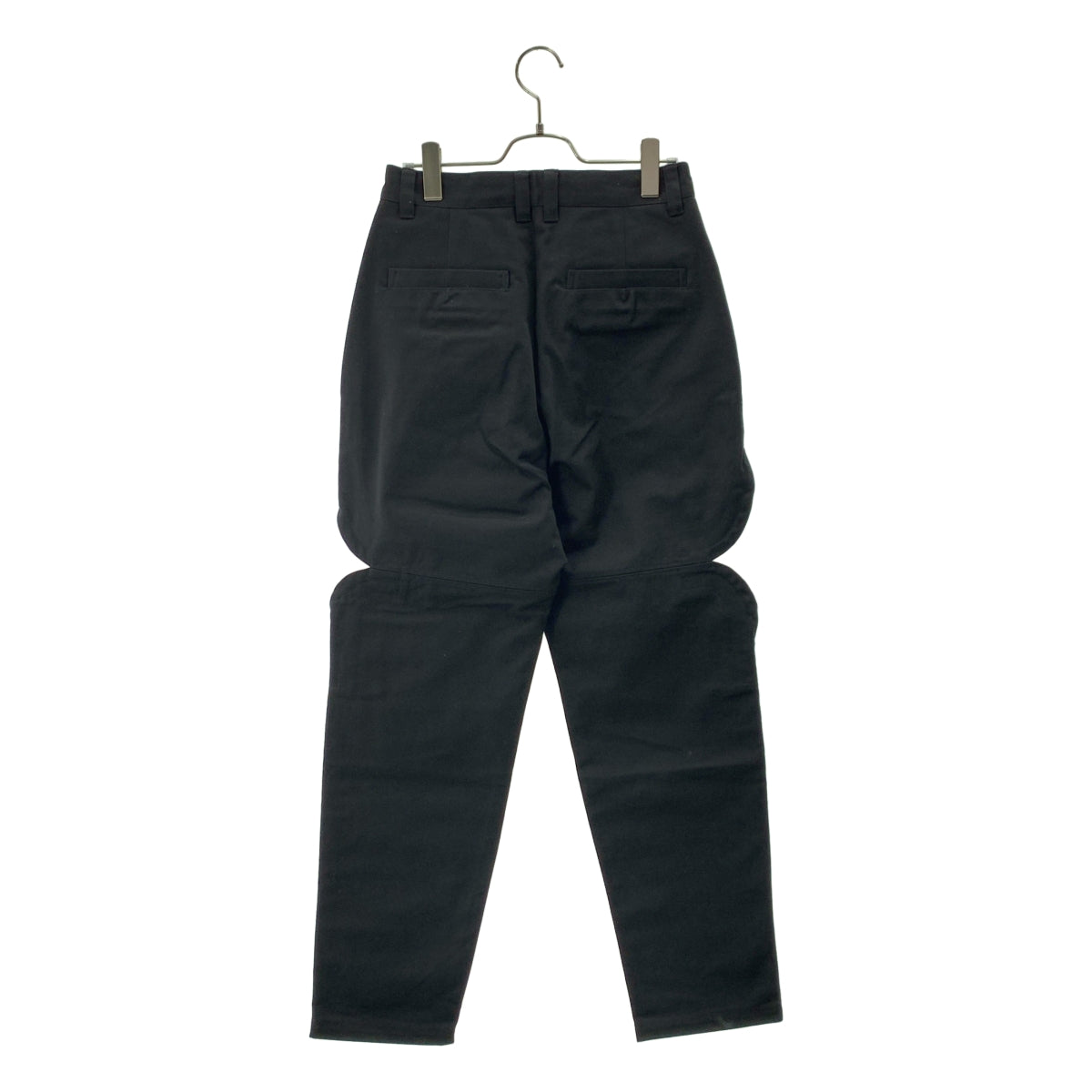 【美品】  FUMIE=TANAKA / フミエタナカ | 2025SS | diamoud cut PA  / 変形 2タック スラックス パンツ | 2 | ブラック | レディース