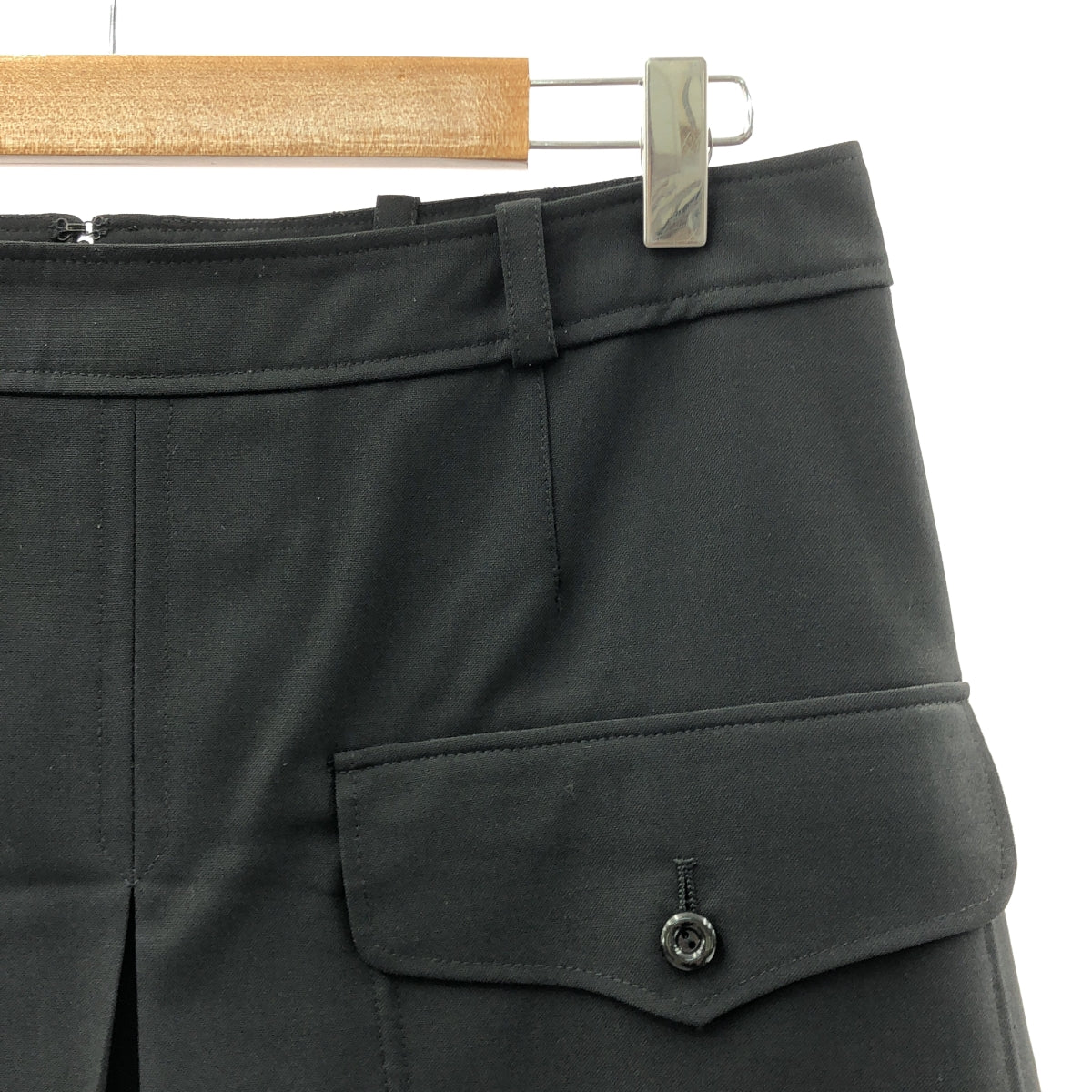 BALENCIAGA / バレンシアガ | ダブルポケット バックジップ スカート / 裏地付き | 38 | レディース