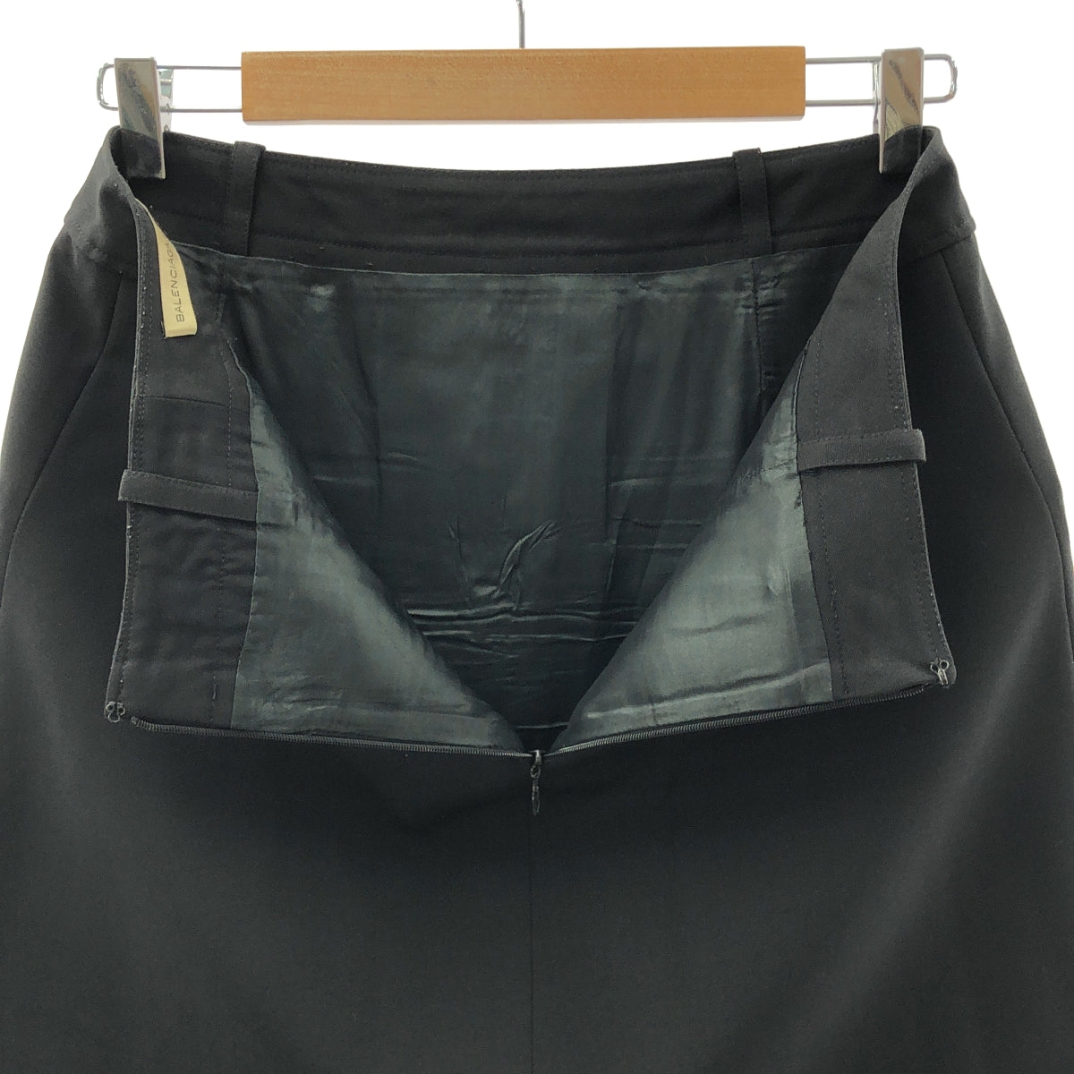 BALENCIAGA / バレンシアガ | ダブルポケット バックジップ スカート / 裏地付き | 38 | レディース