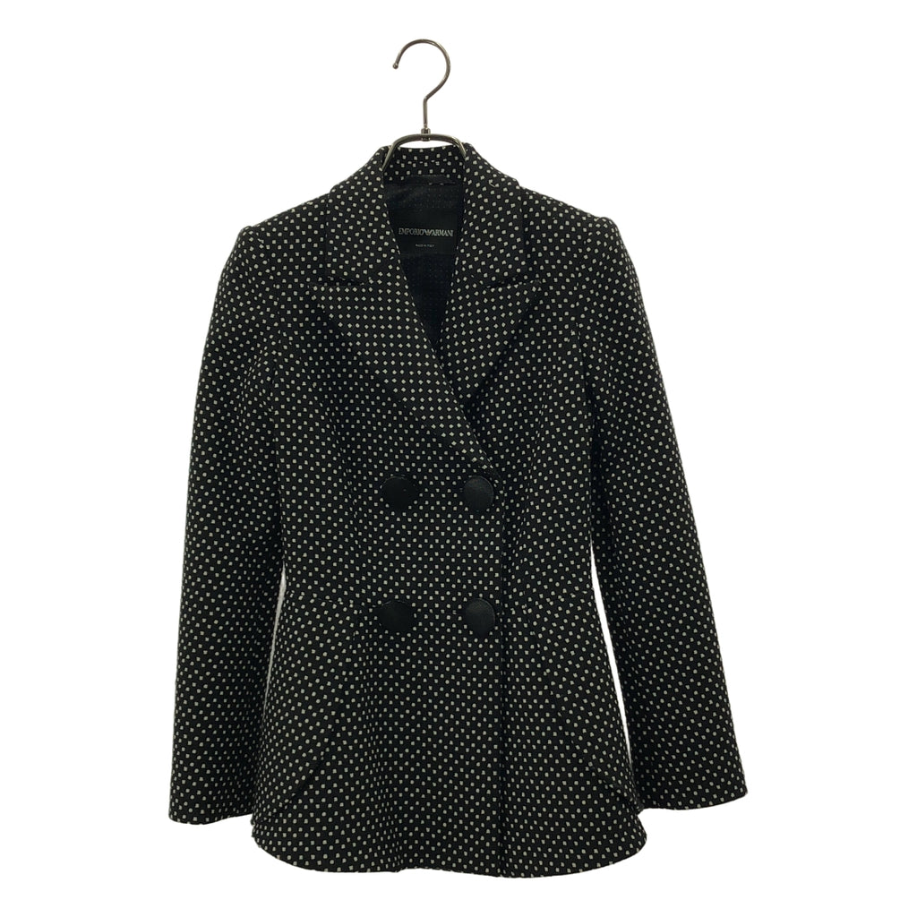 EMPORIO ARMANI / 엠포리오 아르마니 | 도트 더블 브레스트 재킷 / 총 안감 | 36 | 여성