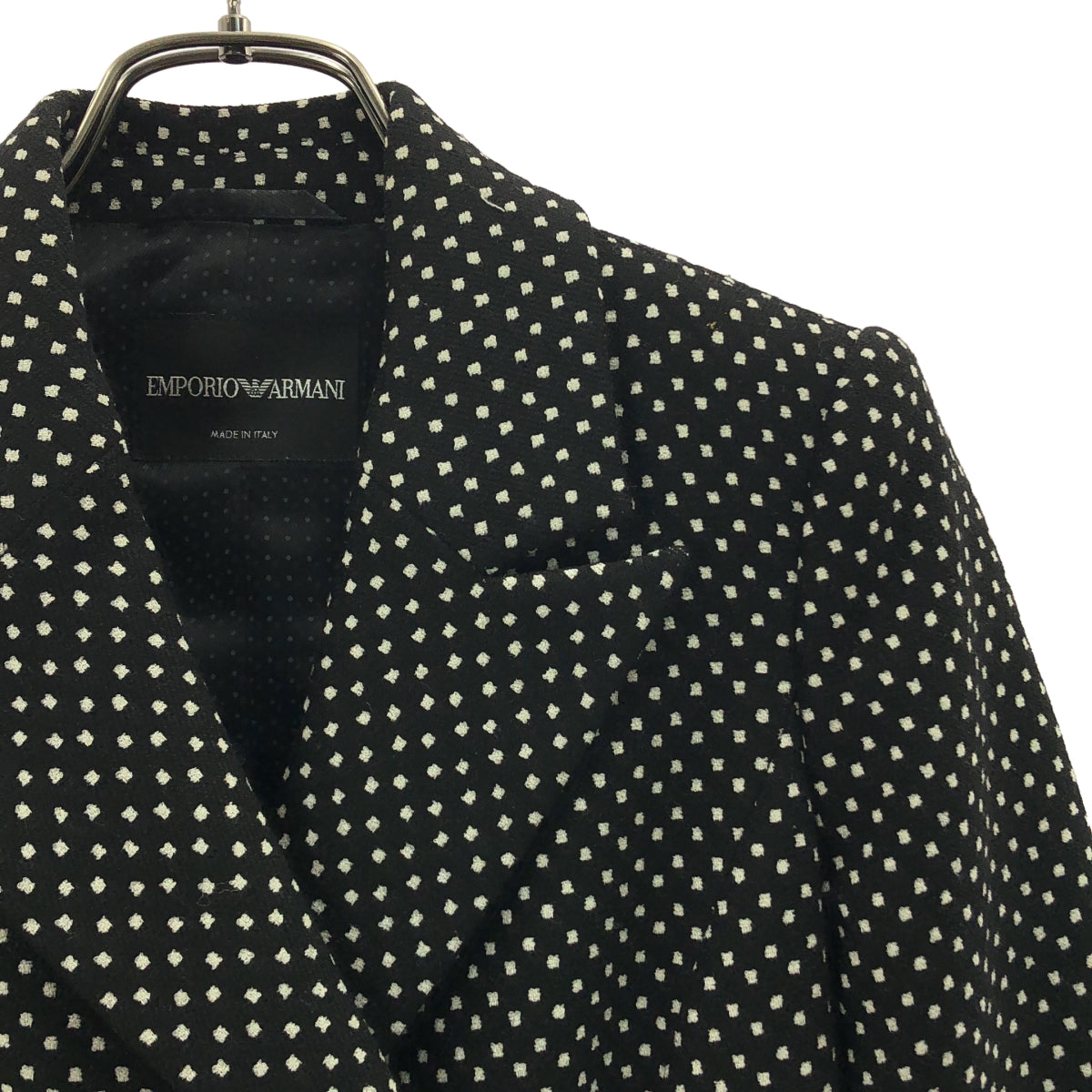 EMPORIO ARMANI / エンポリオアルマーニ | ドット ダブルブレスト ジャケット / 総裏地 | 36 | レディース