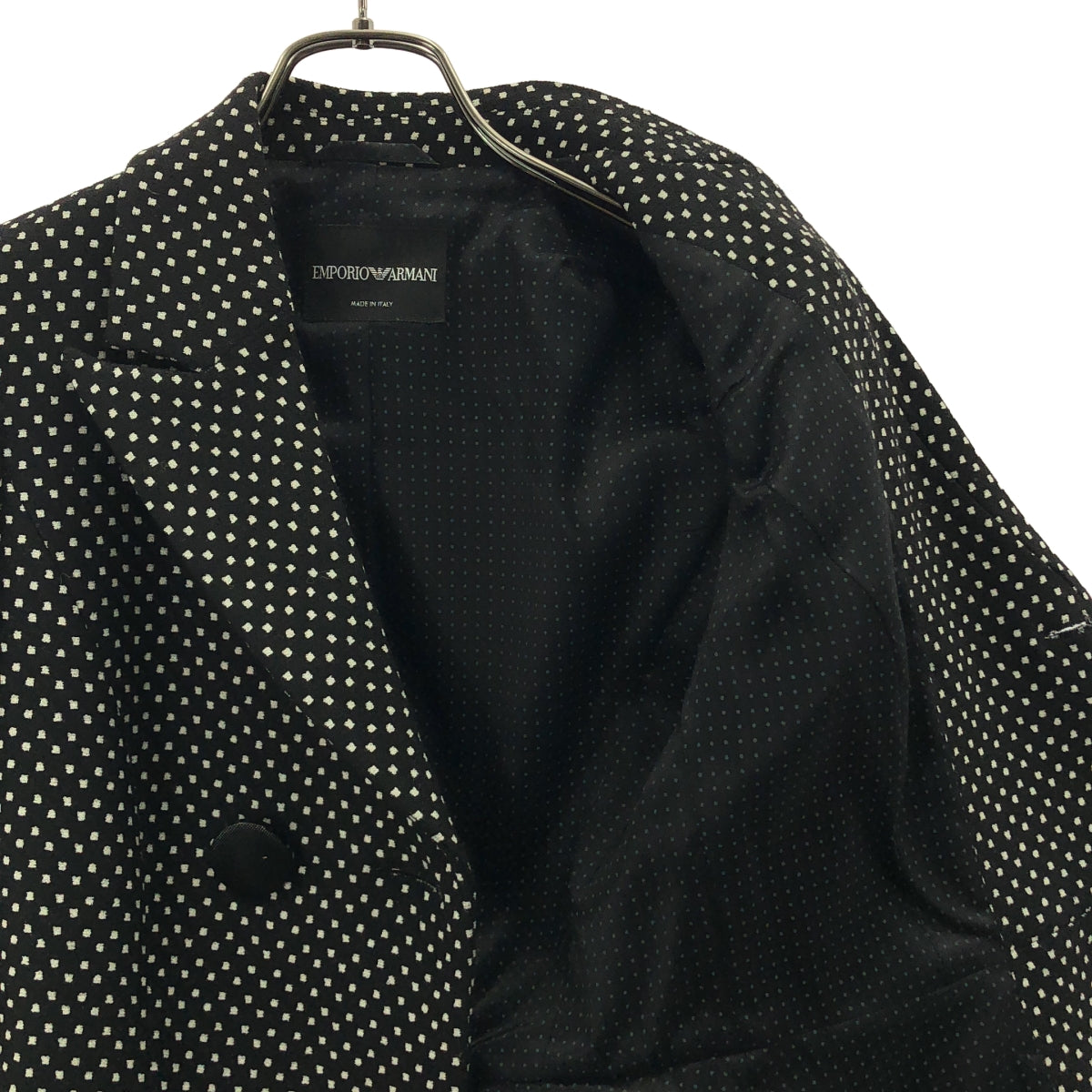 EMPORIO ARMANI / エンポリオアルマーニ | ドット ダブルブレスト ジャケット / 総裏地 | 36 | レディース