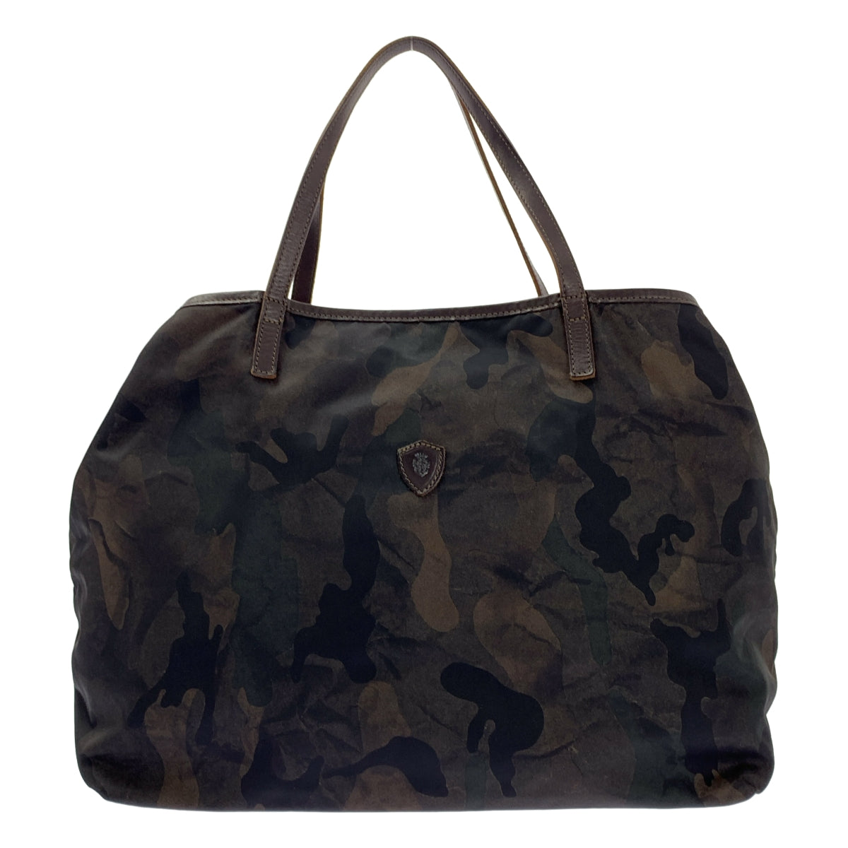 Felisi | 11-91 尼龍迷彩手提包，搭配皮革手柄 |