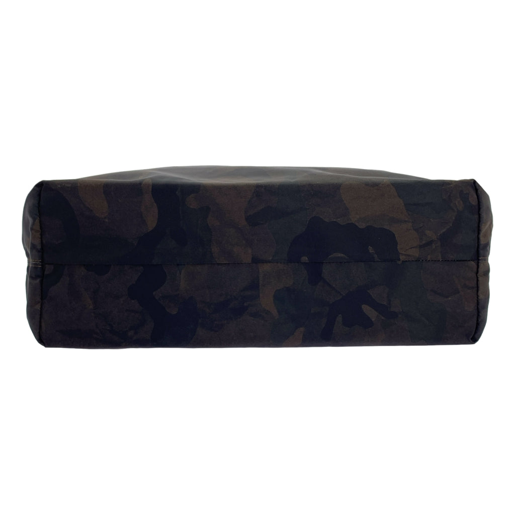 Felisi | 11-91 尼龍迷彩手提包，搭配皮革手柄 |