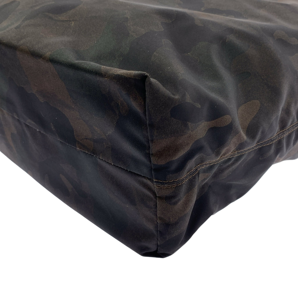 Felisi | 11-91 尼龍迷彩手提包，搭配皮革手柄 |