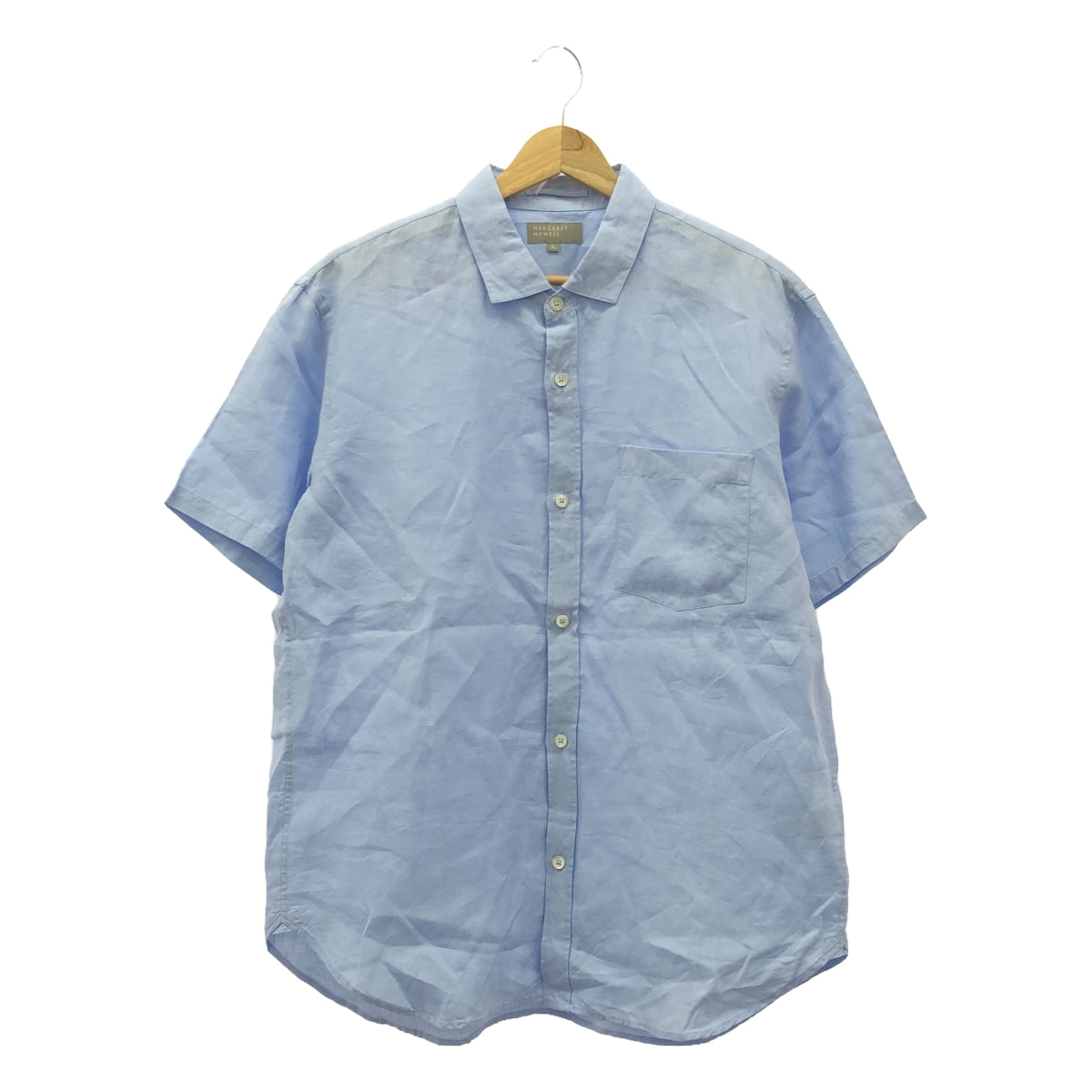 MARGARET HOWELL | Linen Regular Collar Shirt | XL | Men's