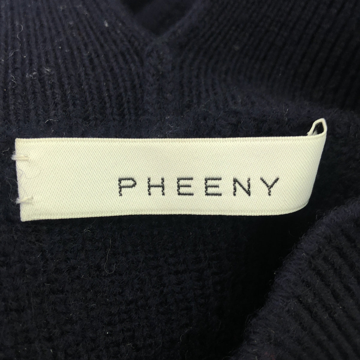 PHEENY / フィーニー | Half cardigan open sleeve knit ハーフ カーディガン オープンスリーブ ニット | F | ネイビー | レディース