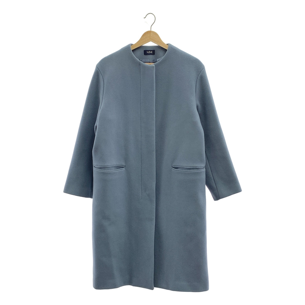 YLEVE / 일레브 | super100's 더블 멜튼 노 컬러 코트 | 1 | 여성