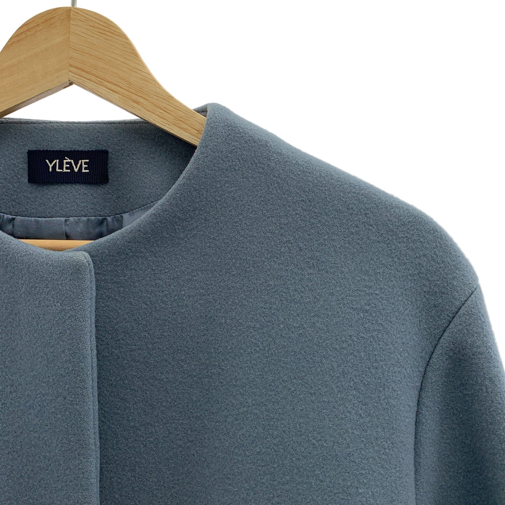 YLEVE / 일레브 | super100's 더블 멜튼 노 컬러 코트 | 1 | 여성