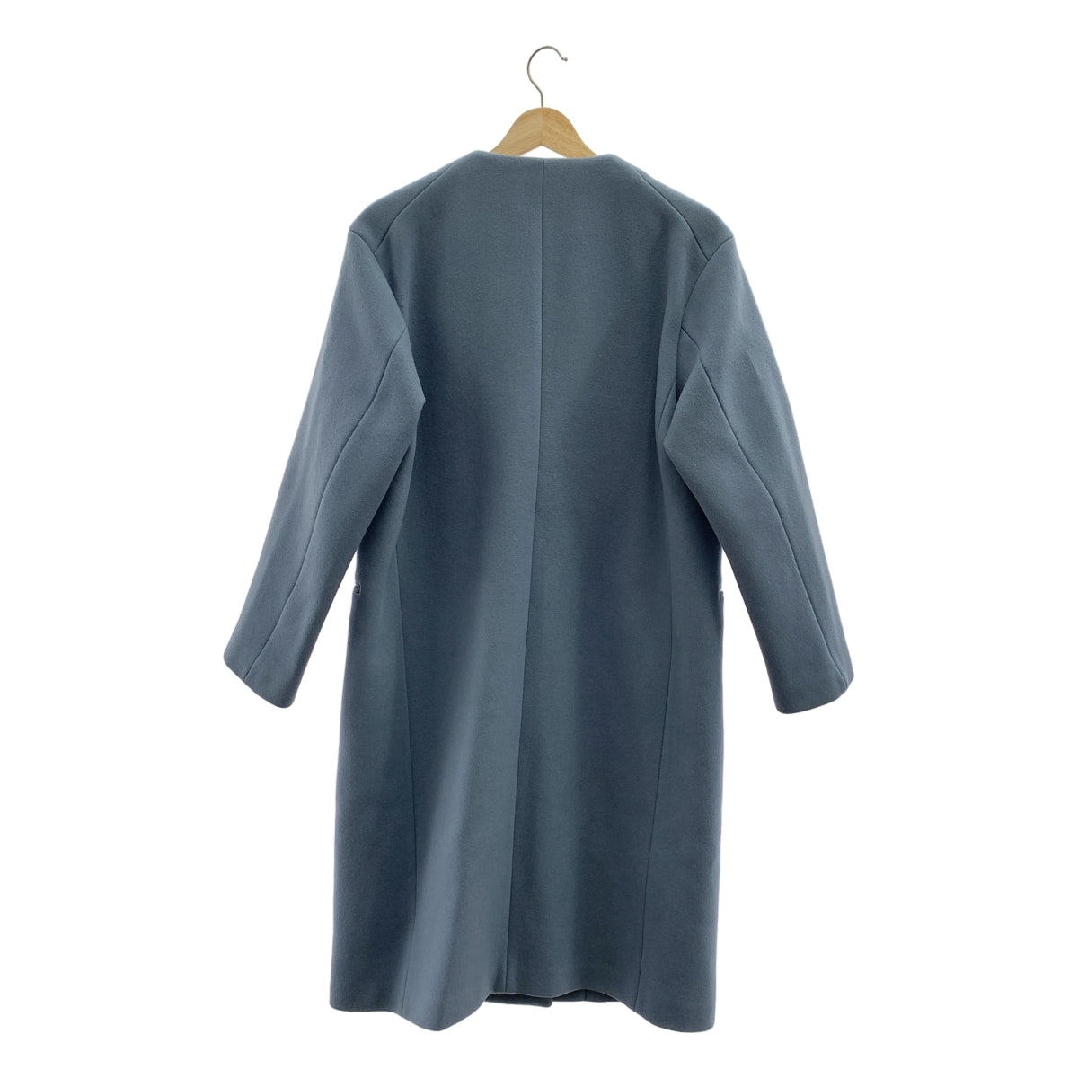 YLEVE / 일레브 | super100's 더블 멜튼 노 컬러 코트 | 1 | 여성