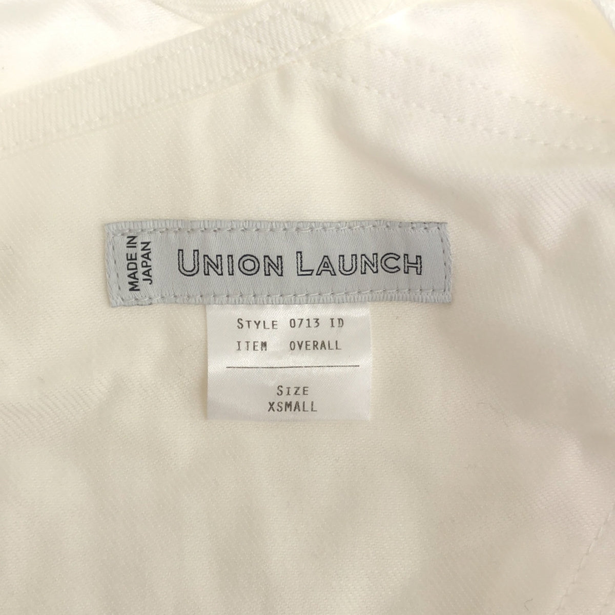 [Good Condition] UNION LAUNCH | Cotton Overall Skirt | XS | White | Women's