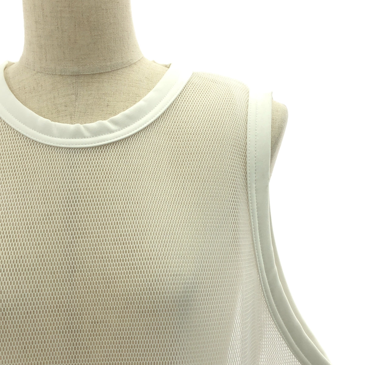 HYKE / ハイク | 2024SS | MESH SLEEVELESS DRESS メッシュ