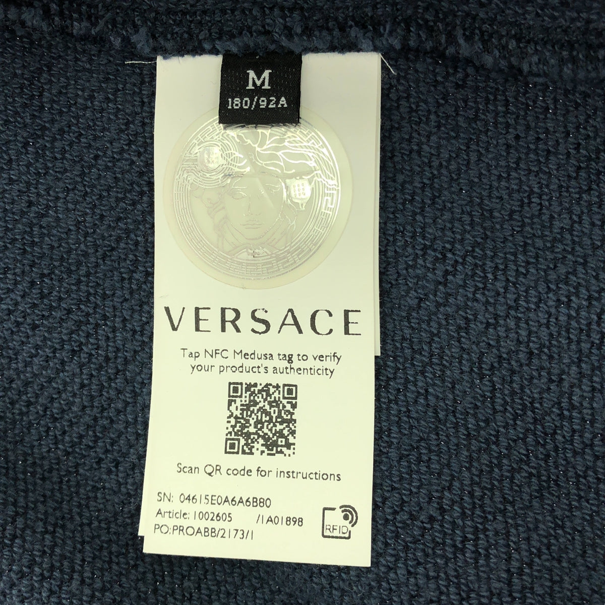 VERSACE / ヴェルサーチ | 2022AW | La Greca（ラ・グレカ）柄 トラックジャケット | M | ネイビー | メンズ